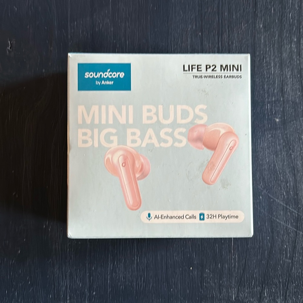 Soundcore by Anker earbuds pink